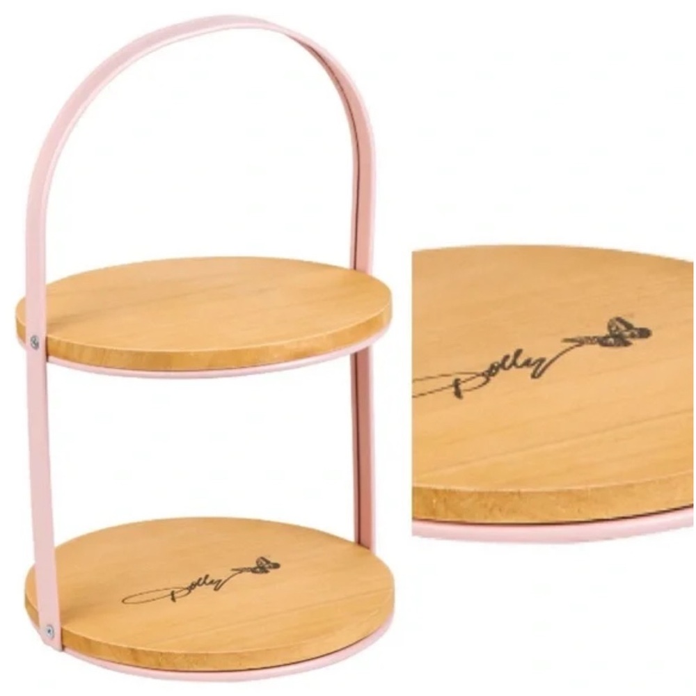 Limited edition Dolly Parton Pink Tiered Tray NWT - Picture 3 of 9